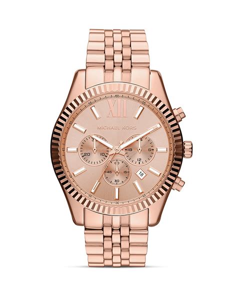 rose gold mens watch michael kors|rose gold mk watch men.